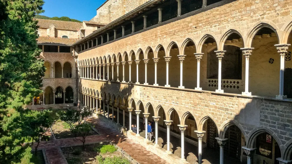 cloister at pedralbes monastery barcelona.